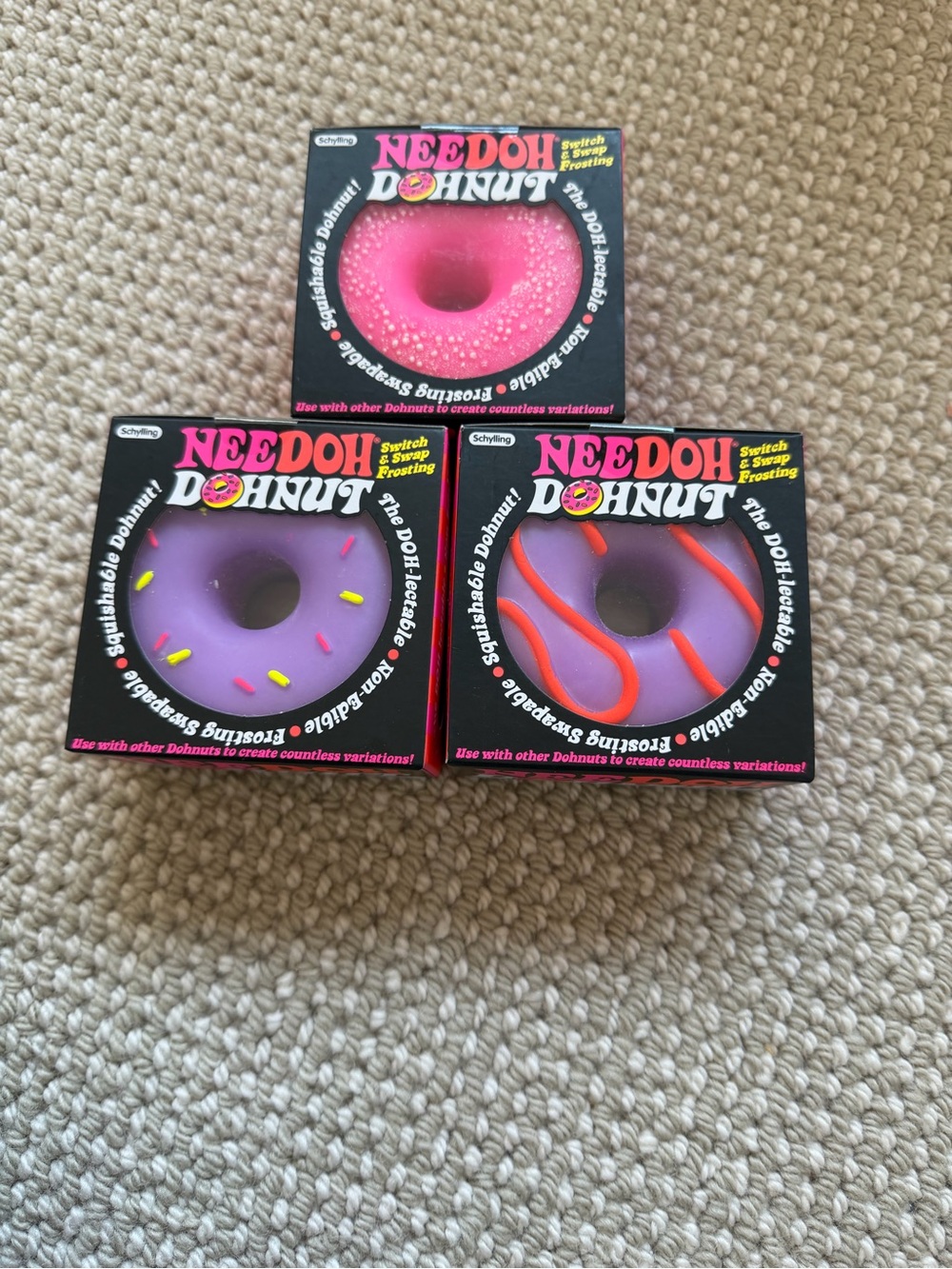 Schylling NEEDOH 3 Donuts - new and authentic!